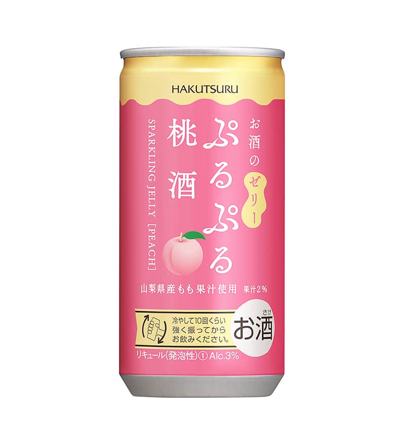 PURUPURU SPARKLING JELLY SAKE MOMOSHU 190 ML Umeshuthai 梅酒タイ ร้านขาย