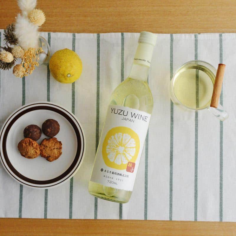 MARUKI YUZU WINE 750 ML Umeshuthai 梅酒タイ ร้านขายเหล้าบ๊วย และเหล้าผลไม้