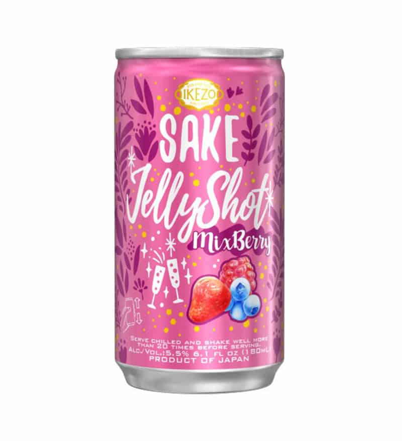 IKEZO SAKE JELLY SHOT MIXED BERRY 180 ML Umeshuthai 梅酒タイ ร้านขายเหล้า