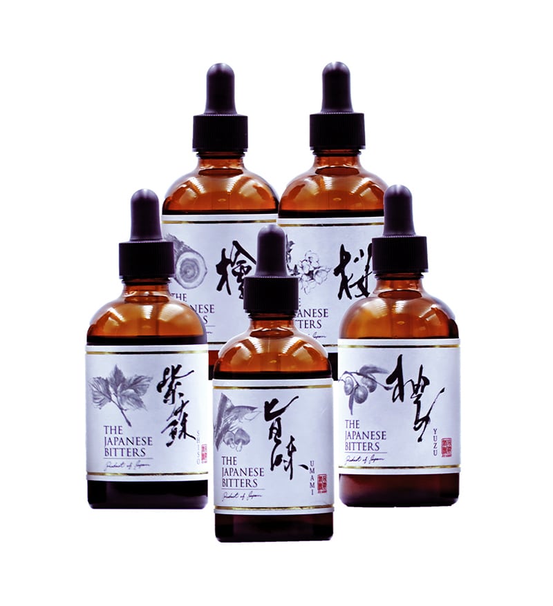 THE JAPANESE BITTERS SET 200 ML X 5 BOTTLES Umeshuthai 梅酒タイ ร้านขาย