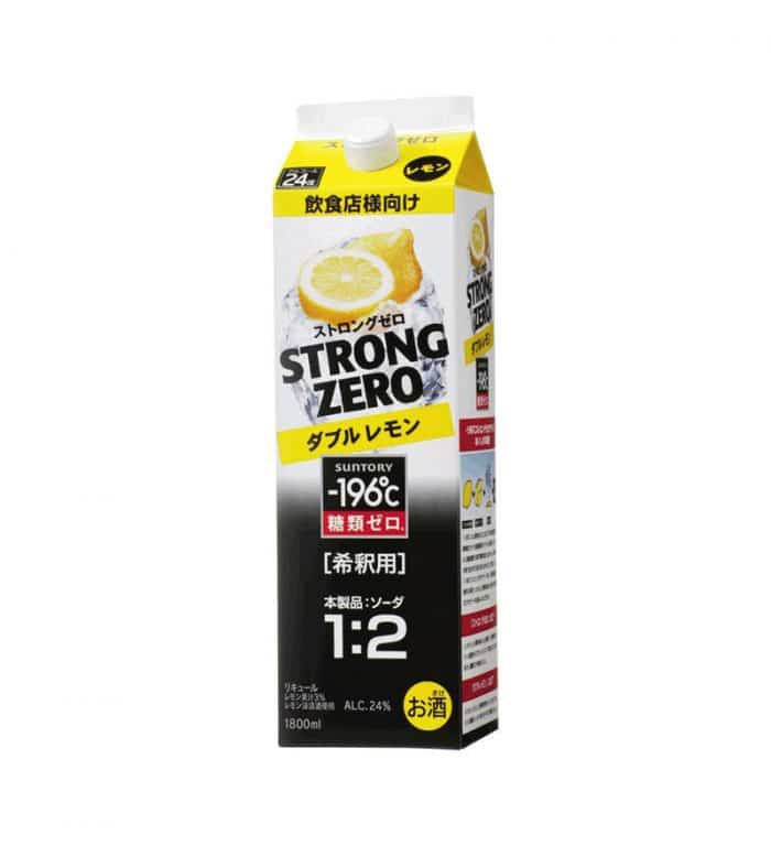SUNTORY -196℃ STRONG ZERO CONCH DOUBLE LEMON 1800 ML - Umeshuthai 梅酒タイ ...